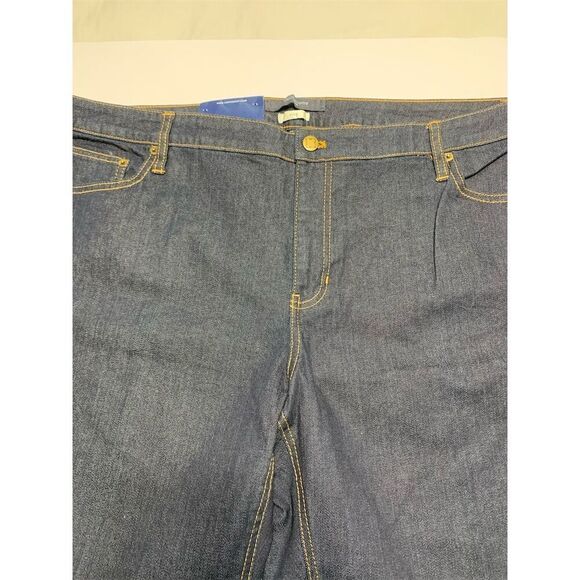 Liz Claiborne Women's Plus Size 22 Bootcut Jeans Dark Blue Denim - Picture 3 of 16